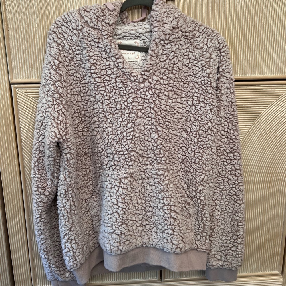 worn once altard state fuzzy jacket/sweatshirt